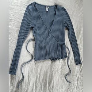 & other stories fitted wrap top